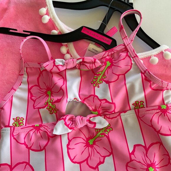 BETSEY JOHNSON Girl's 2 Piece Swim Set NWT Size 10